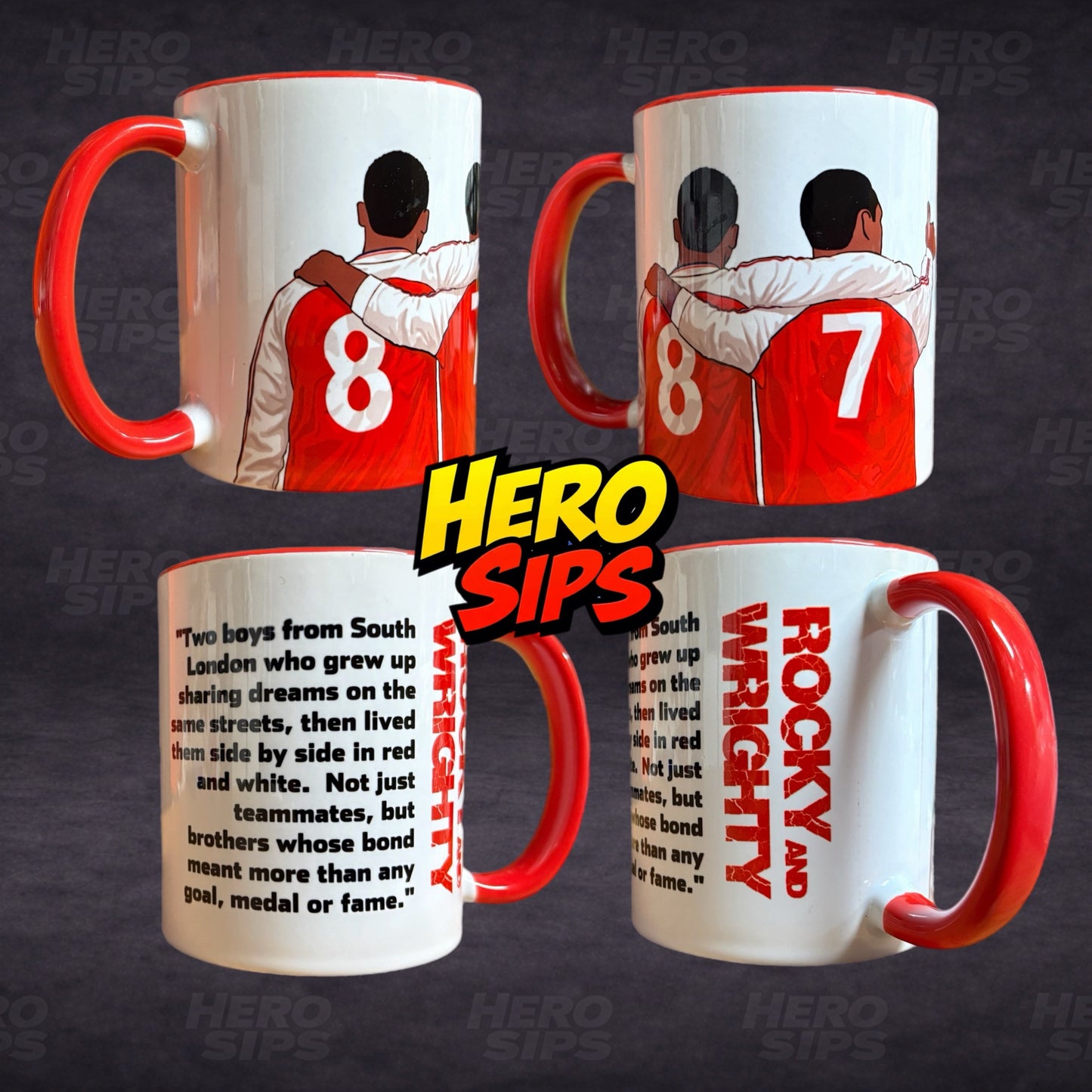 Rocky & Wrighty Arsenal Mug